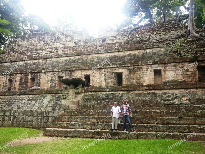 Ruins Maya Pyramid Museum Honduras