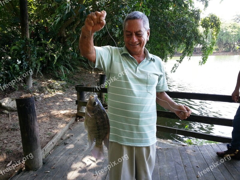 Fishing Elder Satisfaction Free Photos