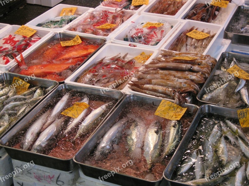 Japan Tokyo Fish Market Tsukiji