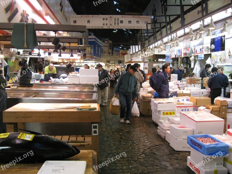 Japan Tokyo Fish Market Tsukiji