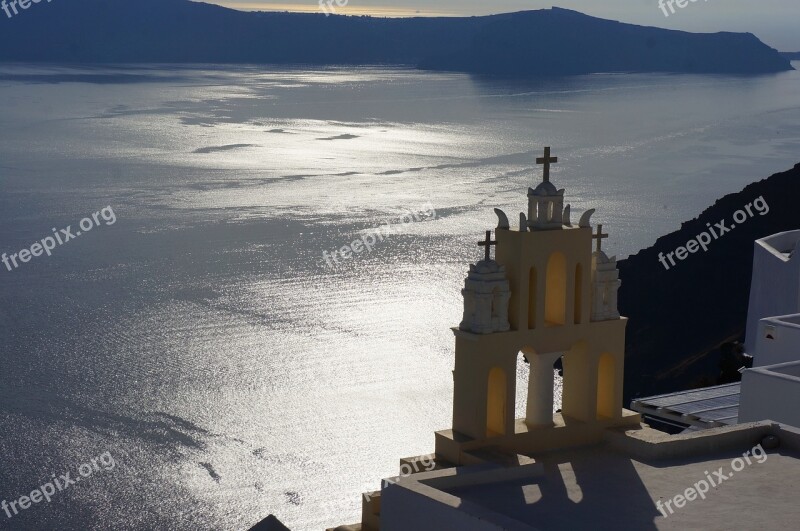 Greek Europe Mediterranean Village Church