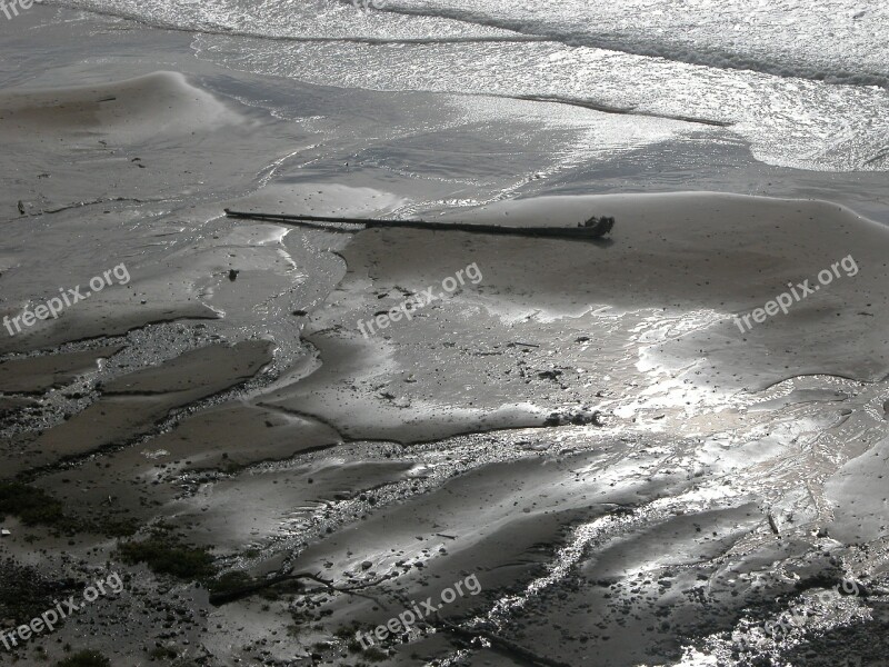 Beach Sand Water Sea Light