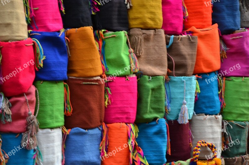 Bags Colorful Color Pattern Substances