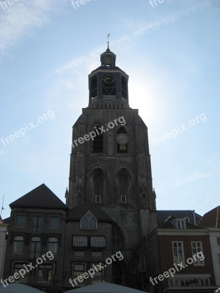 Church Tower Peperbus Bergen Op Zoom Free Photos