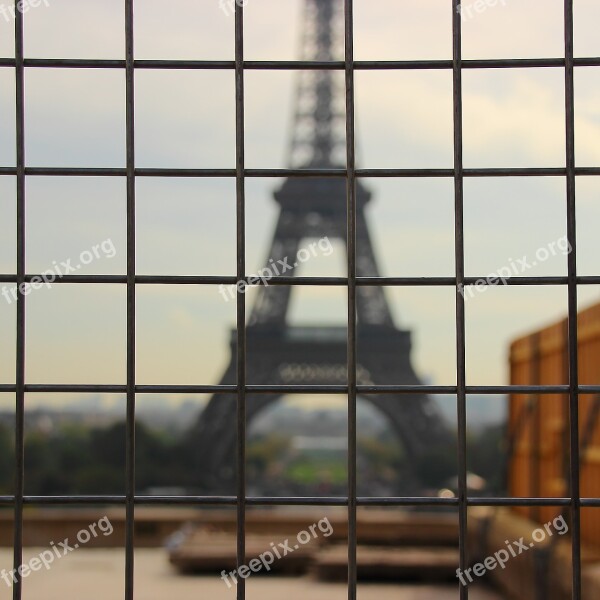 Eiffel Tower Paris France Out Of Focus Tower