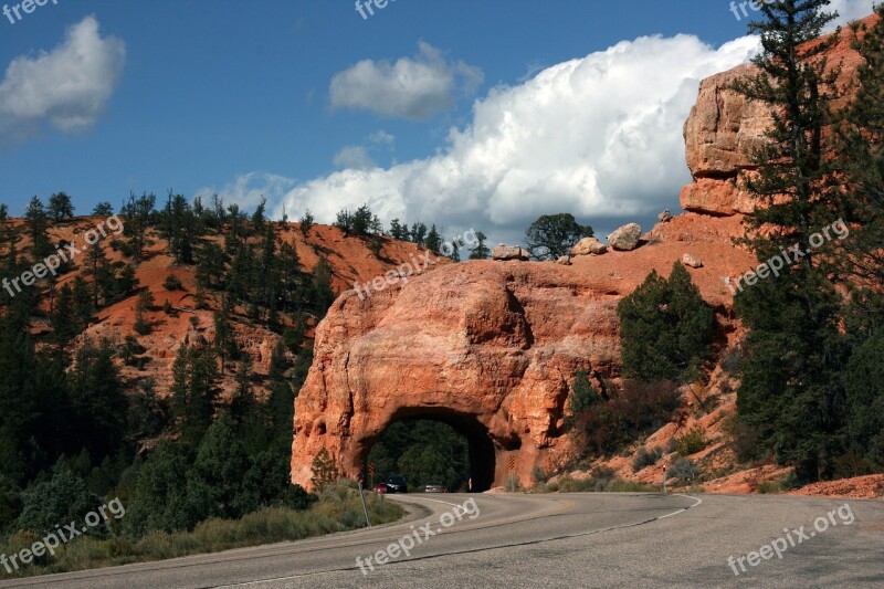 Bryce Canyon Arizona Red Mountains Nature America