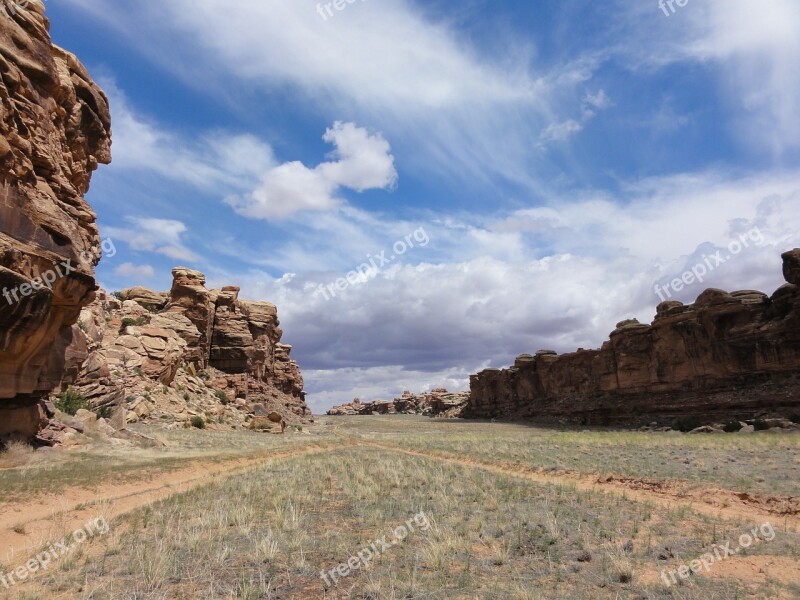 Moab Canyon Landscape Summer Sky