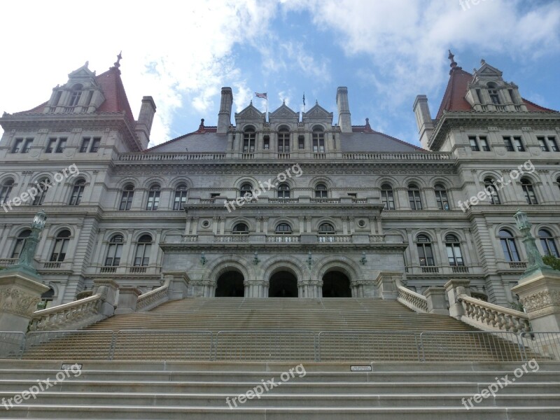 Town Hall New York New York State Capitol Usa America