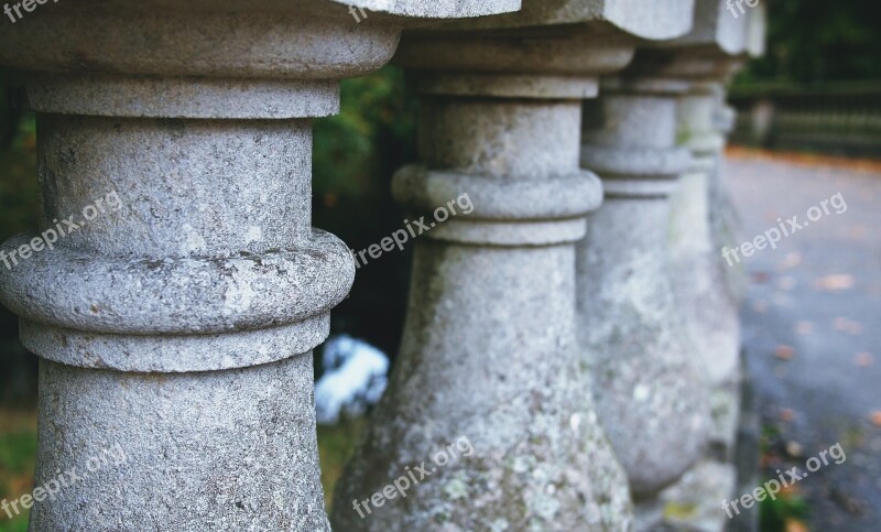 Balustrade Stone Balcony Architecture Park