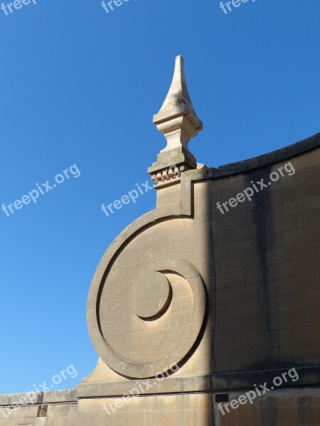 Great Steeple Facade Decor Gozo