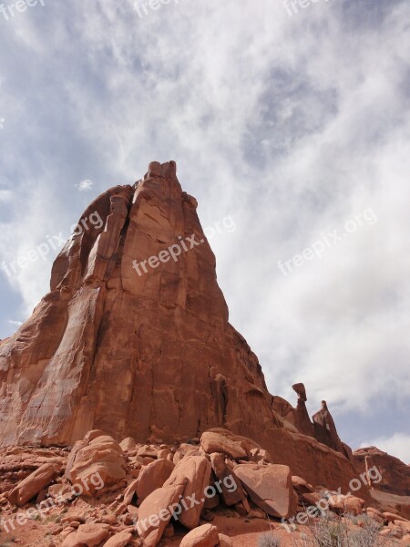 Cliff Rock Mountain Desert View