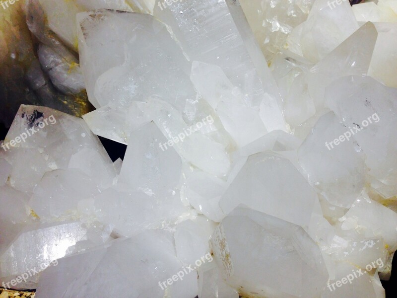 Rock Crystal Semi Precious Stone Stones White Free Photos