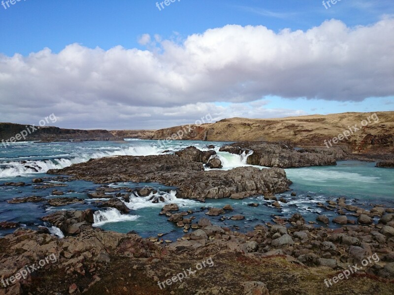 Iceland River Landscape Free Photos