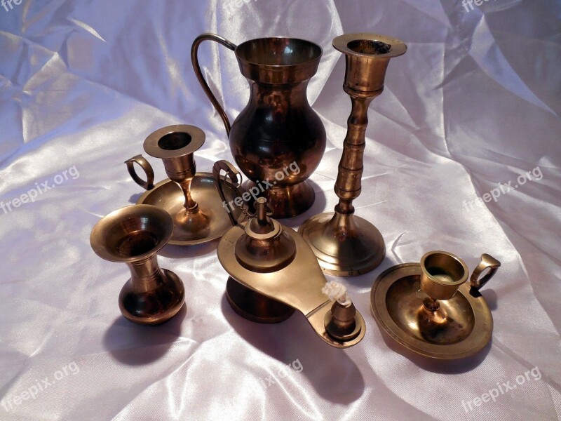 Oil Lamp Antique Candlestick Shining Candle Holders