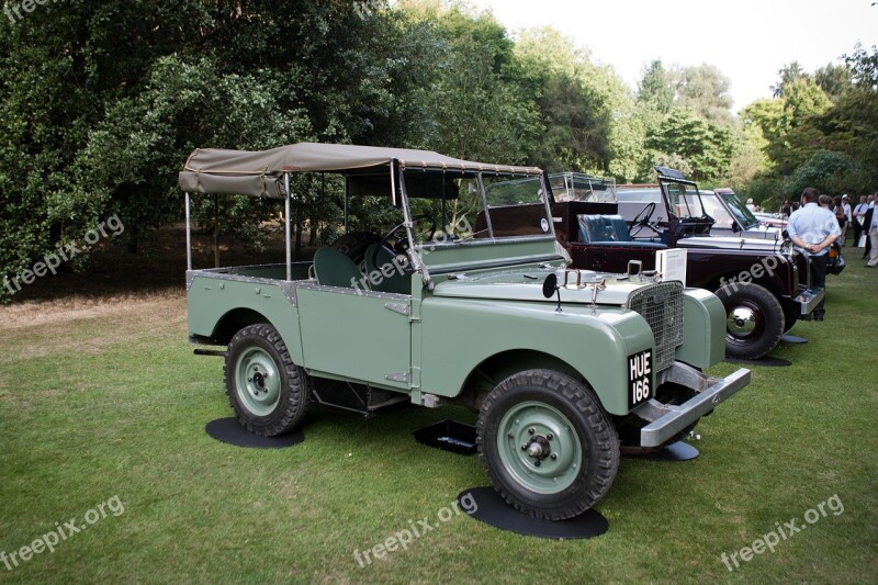 Land Rover Car Green Vintage Oldtimer