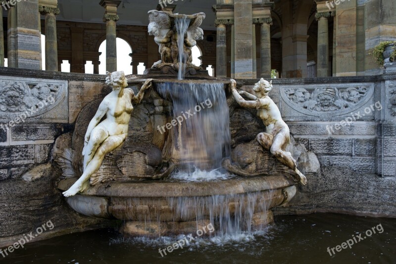 Hever Castle Kent Uk Fountain Italian Garden