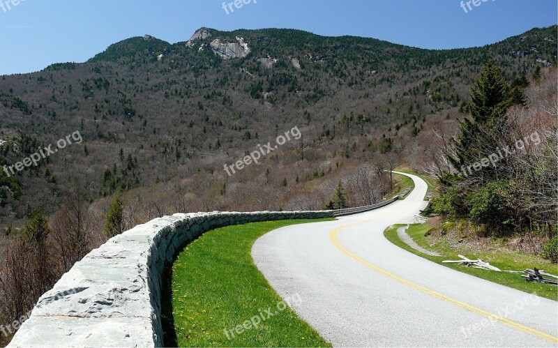 Highway Blue Ridge Parkway Virginia Scenic Nature