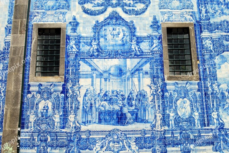 Tiles Ceramics Blue Windows Church