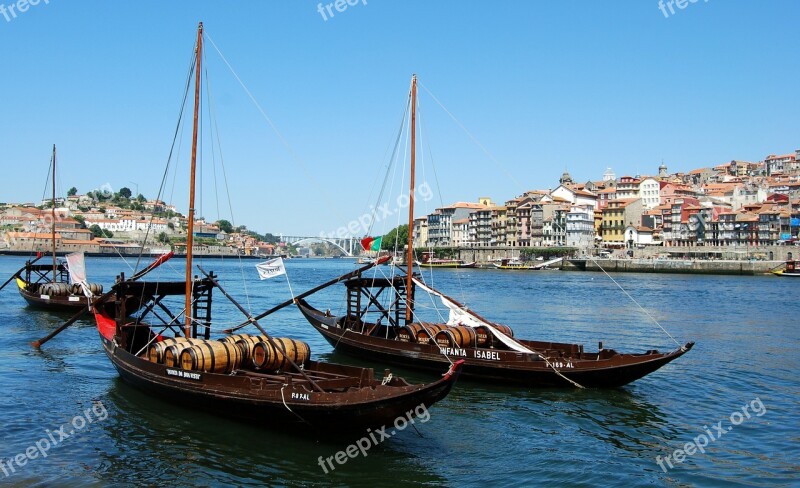 Boat Ancient Barrel Oporto Portugal