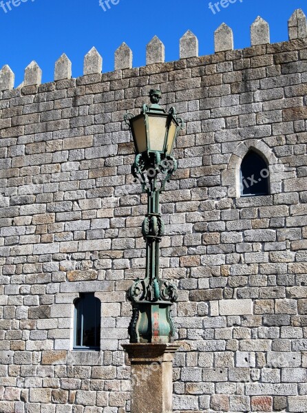 Lamppost Wall Torre Walls Middle Ages