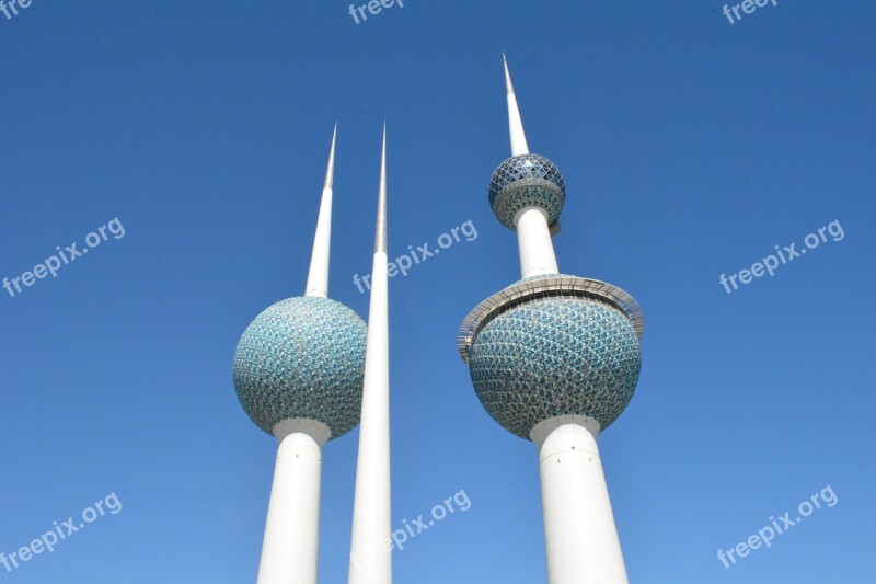 Kuwait Towers Landmarks Kuwait Blue Tower