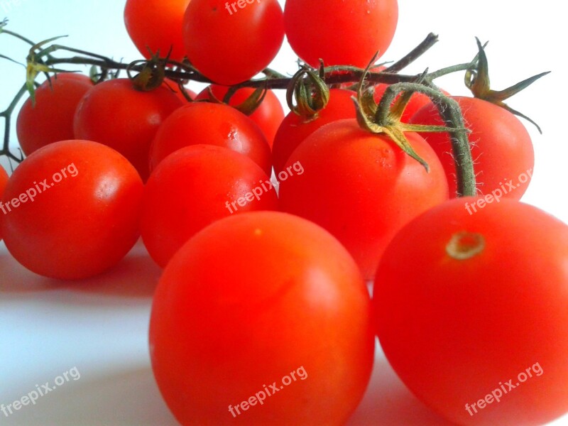 Tomatoes Cocktail Vegetables Spray Red