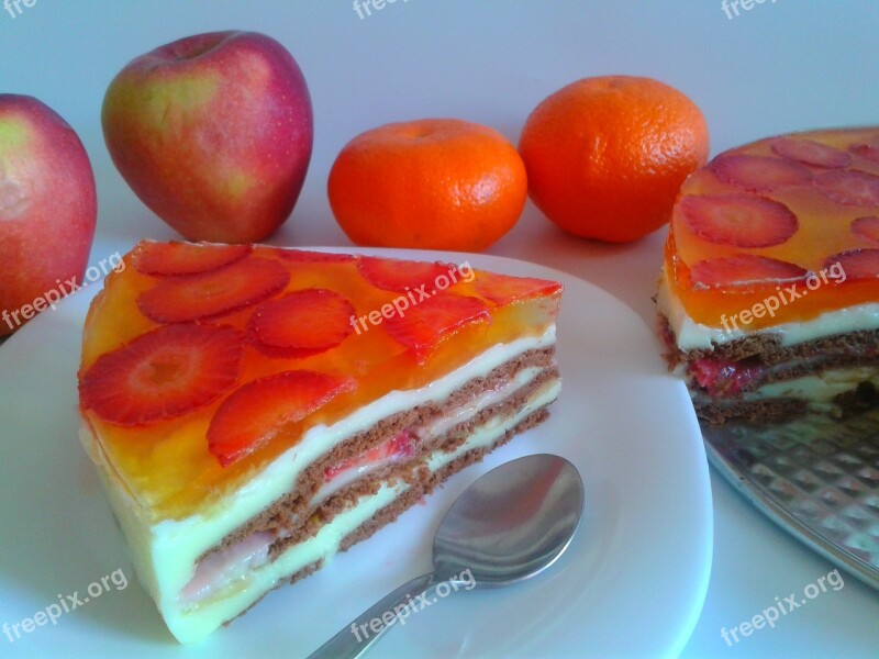 Cake Dessert Sweet Dish Pastries Sweets