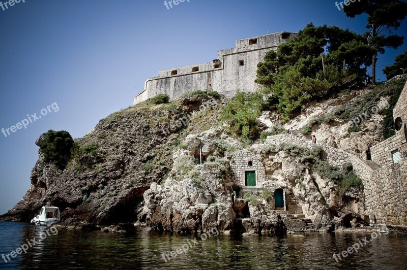 Dubrovnik Fortress Croatia Architecture Old