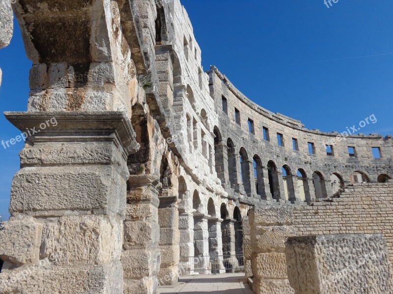 The Amphitheater Pula Croatia Istria Antique