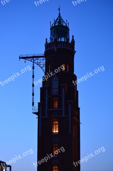 Lighthouse Bremerhaven Councillors Daymark Twilight