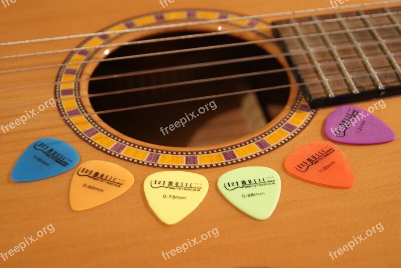 Guitar Plectrums String Instrument Hole Body