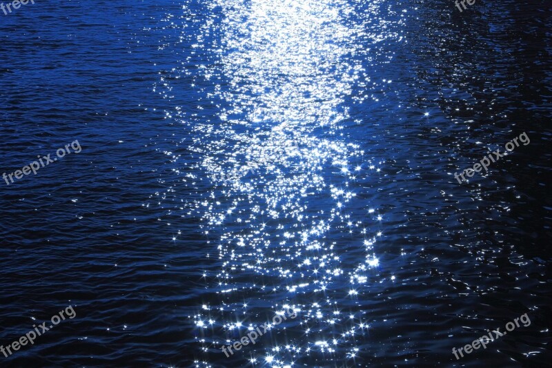 Sea Blue Blue Sea Nature Light