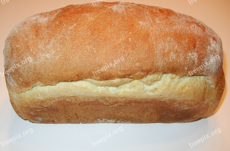 White Bread Yeast Baked Loaf Free Photos