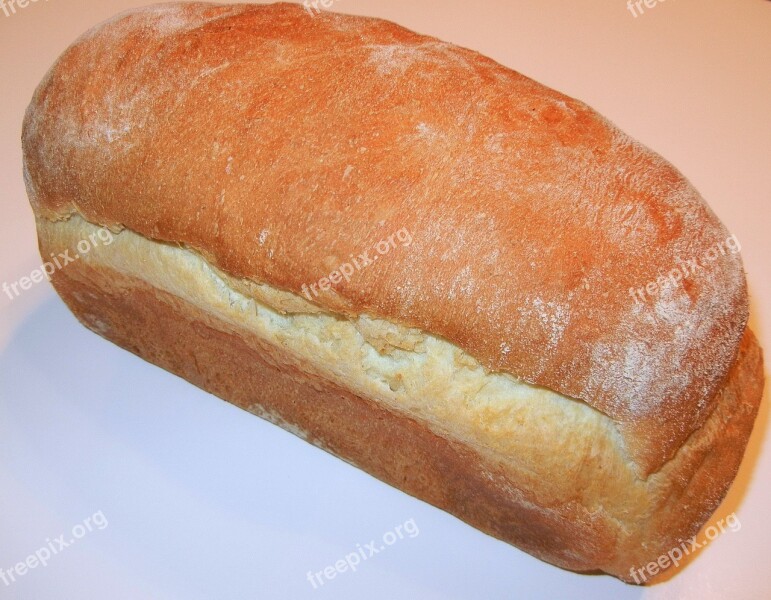 Loaf Bread White Yeast Free Photos