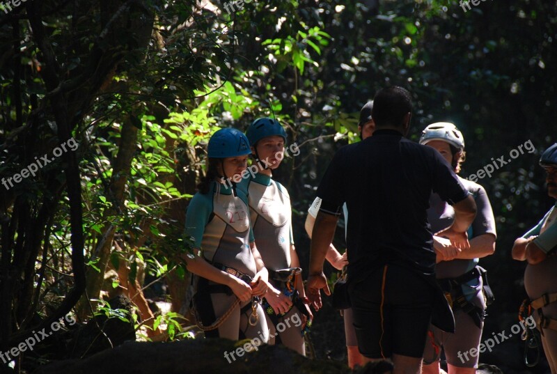 Canyoning Sports Adventure Outdoors Extreme