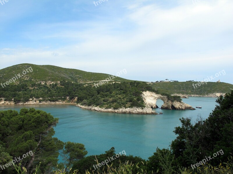 Coast Gargano Bay Italy Free Photos