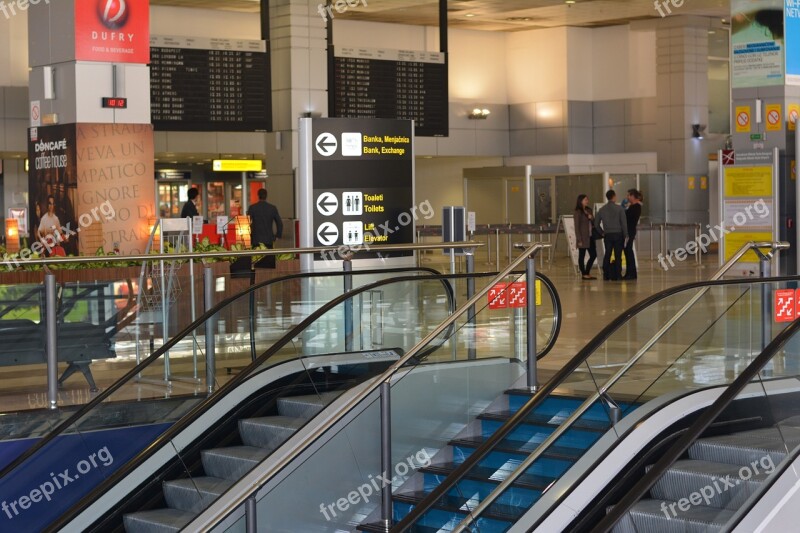 Escalator Mall Floor Urban Building