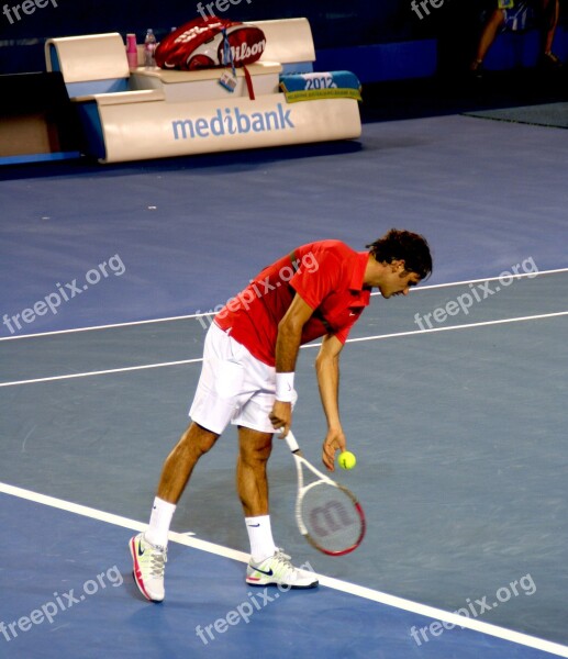 Roger Federer Tennis Tennispieler Australian Open 2012