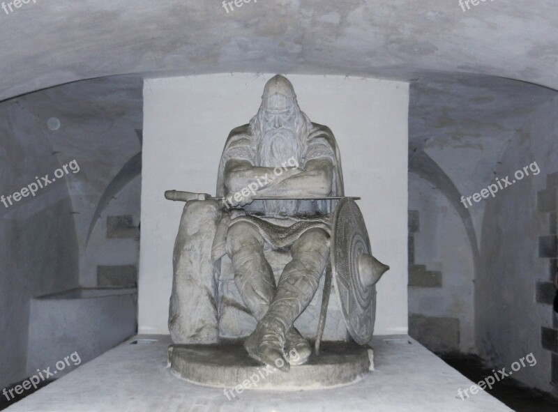 Denmark Viking Monument Castle Of Hamlet Kronborg