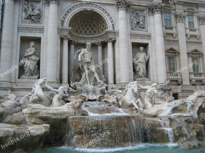 Trevi Fountain Rome Trevi Fountain Leonardo Da Vinci