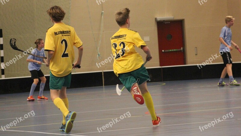 Floorball Movement Match Indoor Players