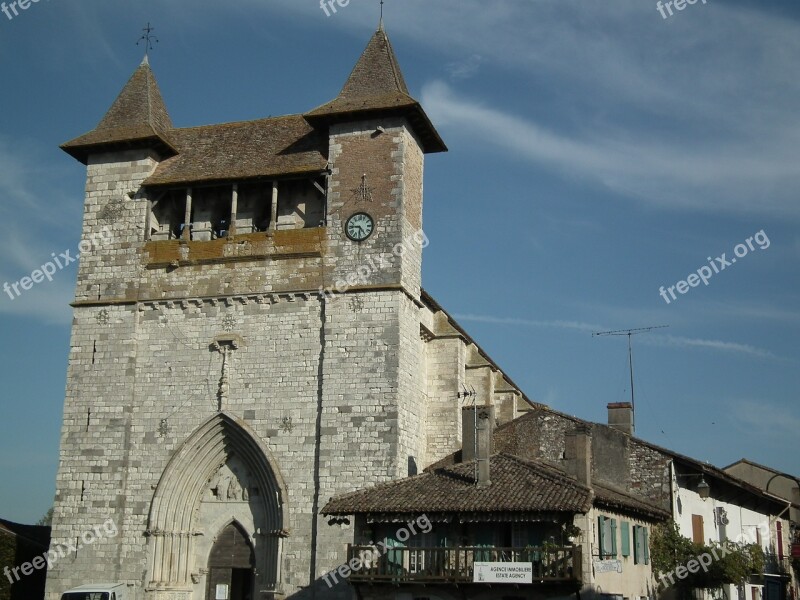 Medieval Church Villeréal Dordogne Free Photos