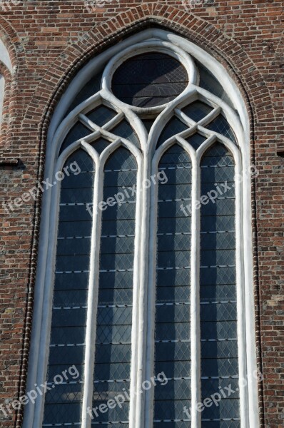 Window Gothic Church Brick Gothic Brick Church