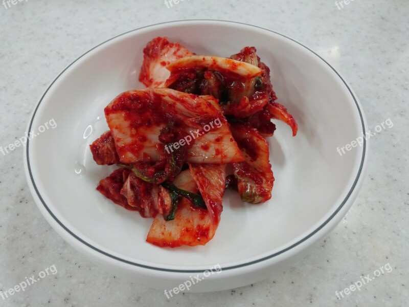 Kimchi Chinese Cabbage Republic Of Korea Food Cooking