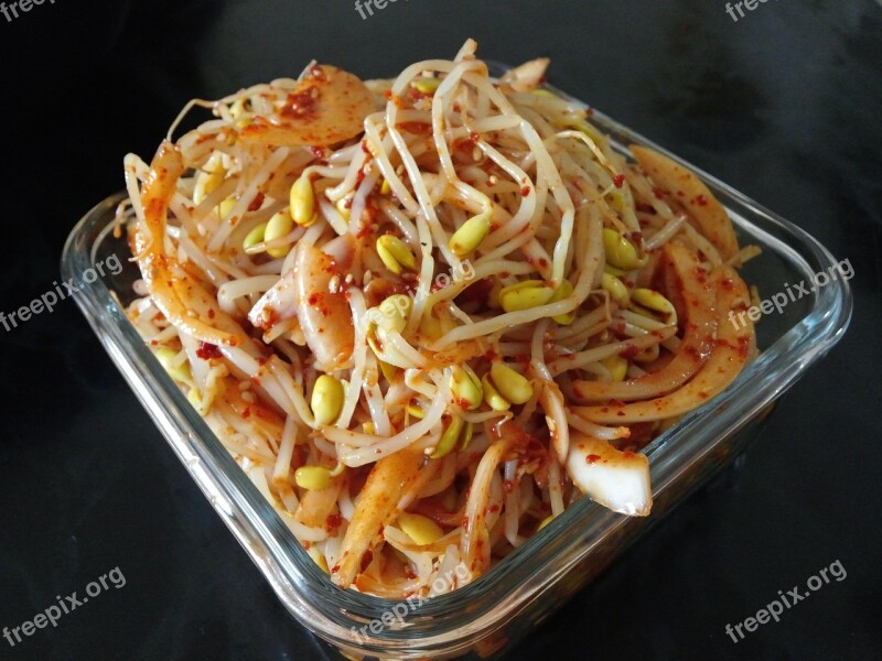 Sprouts Bud Side Dish Republic Of Korea Food