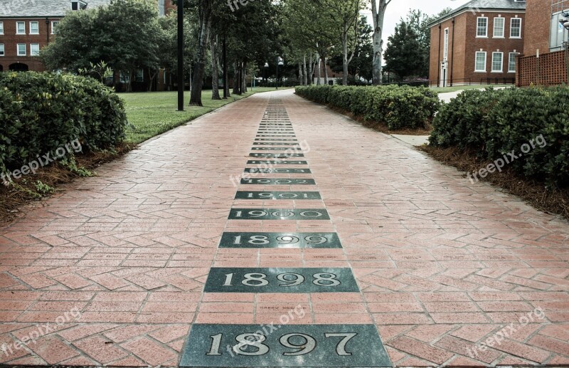 Brick Path Walkway Outdoor Neighborhood