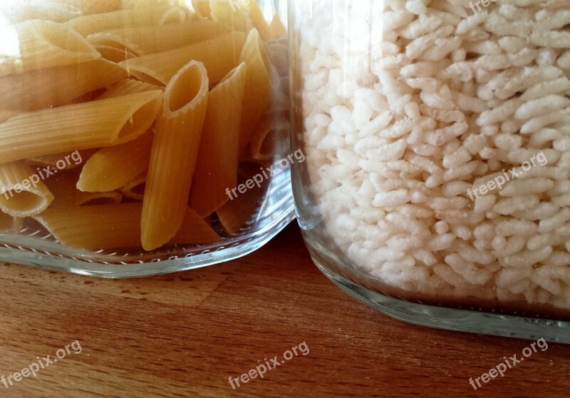 Pasta Penne White Rice Carbs