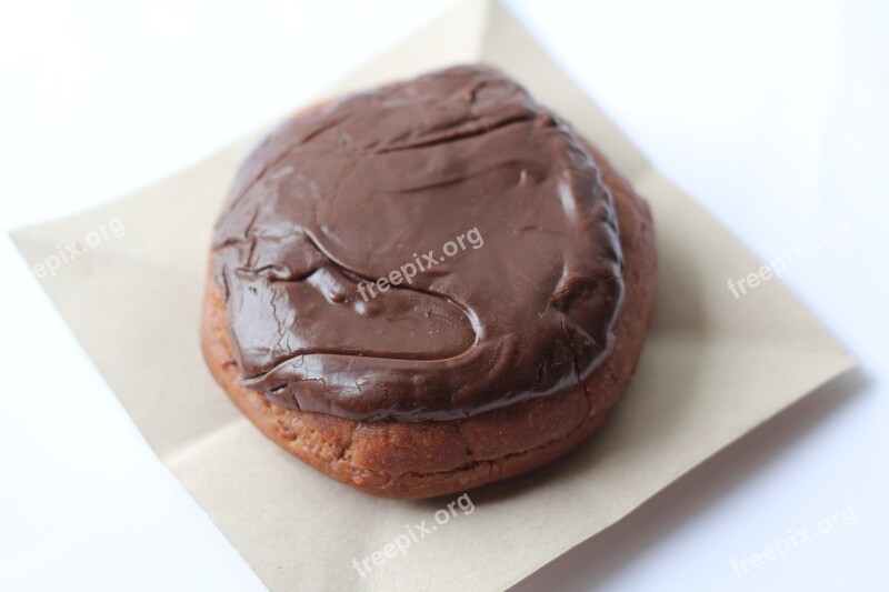 Donut Chocolate Sweet Dessert Snack