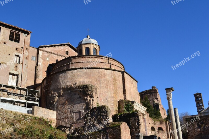 Roman Temple Italy Rome Temple Columns