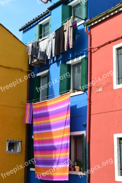 Venice Burano Island Italy Burano Window